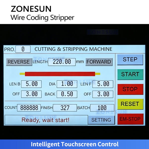 ZONESUN ZS-EW30 Automatic Wire Cutting Stripping and Marking Machine for Multi-Core Cable