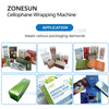 ZONESUN ZS-BT220 Automatic Cellophane Overwrapping Machine for Perfume Cosmetic Box