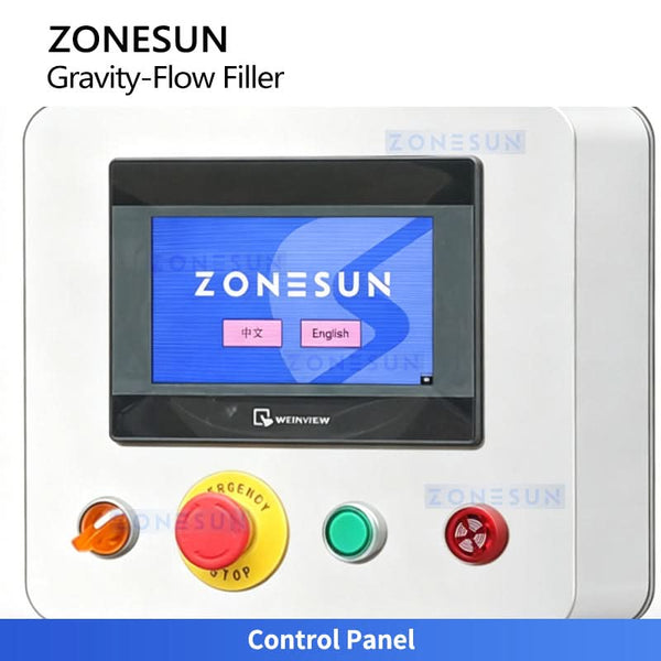 ZONESUN ZS-VTGZ100E Automatic 6 Nozzle Gravity Liquid Filler for Water Juice Wine