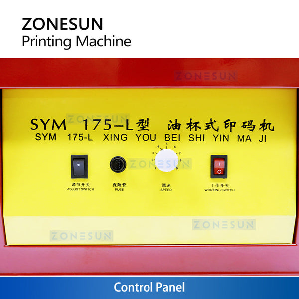 ZONESUN ZS-SYM175 Automatic Electric Pad Printing Machine 10x60mm Logo Text Silicone Pad Printer