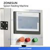 ZONESUN ZS-SF01 Automatic Scoop Feeding Machine with Vibratory Bowl for Milk Powder Protein Powder Bottle Can Packaging