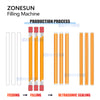 Zonesun ZS-FSHS21 Honey Straws Filling Sealing Machine Honey Sticks Packaging Machine
