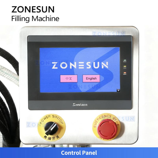 ZONESUN ZS-SV10HS Automatic 10-head Servo Piston Pump Jam Shower Gel Llotion Filling Machine