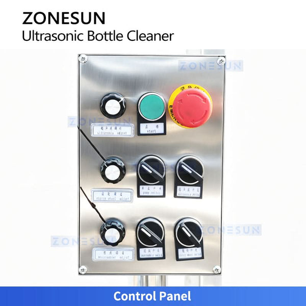 ZONESUN ZS-UWB8 Automatic Ultrasonic Vial Washing Machine Dual Lanes for Multi-Size Bottle Washer