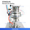 Zonesun ZS-YG25P Pneumatic Aerosol Spray Can Crimping Machine Pneumatic Capping Tool
