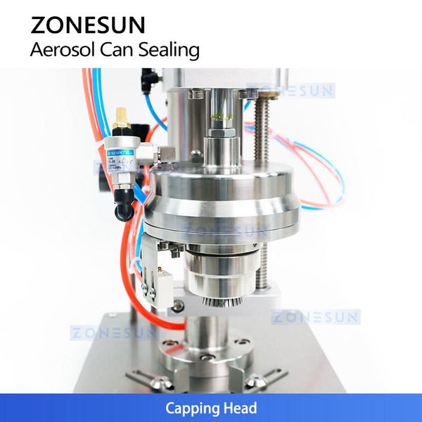 Zonesun ZS-YG25P Pneumatic Aerosol Spray Can Crimping Machine Pneumatic Capping Tool