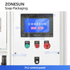 ZONESUN ZS-PK980 Automatic Soap Film Wrapping Machine for Bar Soap Packaging