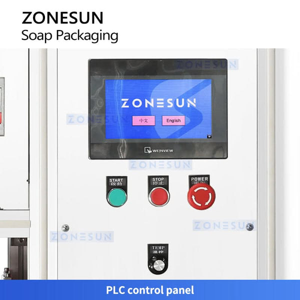 ZONESUN ZS-PK980 Automatic Soap Film Wrapping Machine for Bar Soap Packaging