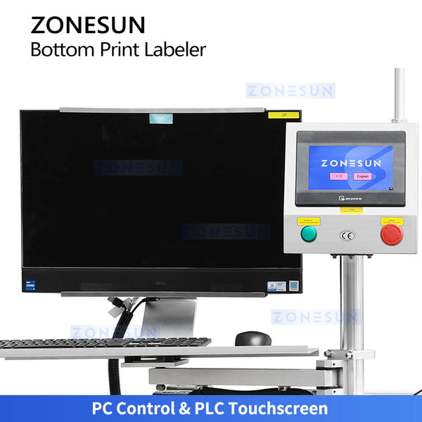 ZONESUN ZS-512F Real-Time Bottom Print and Apply Labeling Machine RFID Labeling Machine