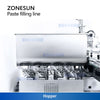 ZONESUN ZS-FAL180D8 Automatic Tabletop Paste Filling Capping and Labeling Line