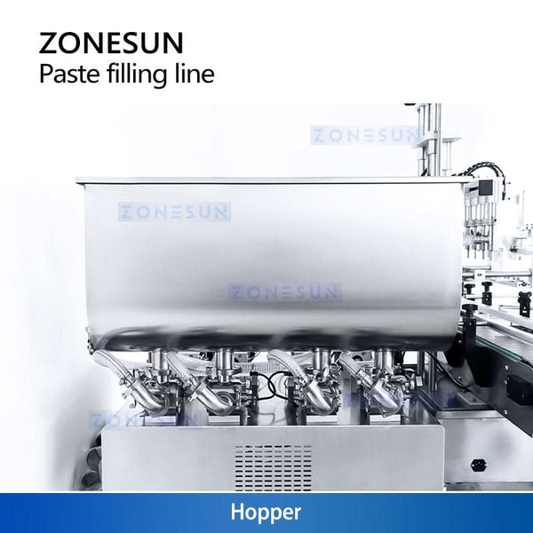 ZONESUN ZS-FAL180D8 Automatic Tabletop Paste Filling Capping and Labeling Line