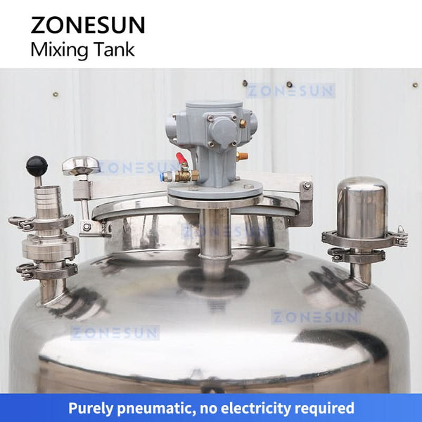 ZONESUN Pneumatic Mixing Tank Blender ZS-PMT100L（SPECIAL OFFER）