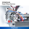 ZONESUN ZS-GTJ Pneumatic Paste Filling Machine for Peanut Butter with Mixer & Hopper