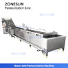 ZONESUN ZS-PM3 Automatic Continuous Water Bath Pasteurizer for Juices Jelly Yogurt Pouches