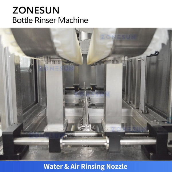 ZONESUN ZS-WB02A Industrial Air Water Bottle Washing Machine for Glass Plastic Bottles