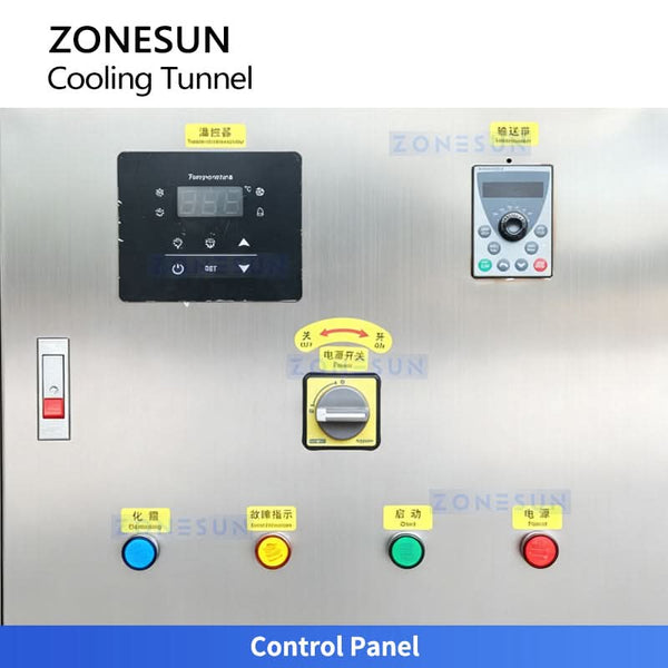 ZONESUN ZS-CT3 Industrial Cooling Tunnel Machine with Reciprocating Conveyor System for Chocolate Candle Wax Candy Paste