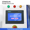 ZONESUN ZS-AFS320 Premade Pouch Powder Filling and Sealing Machine Auger Filler Vacuum Dust Collector