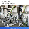 ZONESUN ZS-FSK5 Automatic Cement Valve Bag Packing Machine with Automatic Bag Placing Weighing System