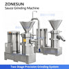 ZONESUN ZS-YM80 Industrial Colloid Mill with Automatic Screw Elevator for Peanut Butter Chili Tahini