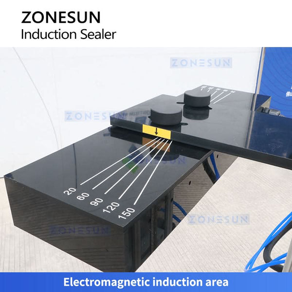 ZONESUN ZS-FK4000 Water-cooled Plastic Cap Aluminum Foil Continuous Induction Sealing Machine