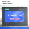 ZONESUN ZS-XG441RSL Fully Automatic Servo Capping Machine with Cap Elevator