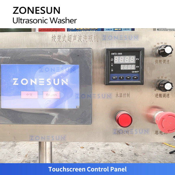 ZONESUN ZS-UWB7 Automatic Ultrasonic Bottle Washing and Drying Machine Vial Cleaning System