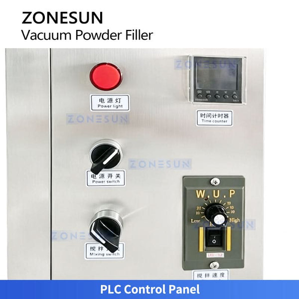 ZONESUN ZS-FM30L Automatic Dust-Free Vacuum Powder Filling Machine for Ultra-Fine Non-Free Flowing Powder