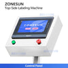 ZONESUN ZS-TB163PO Automatic Top Labeling Machine with Real-Time Printing System Integrated Print & Apply