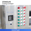ZONESUN ZS-CT5 Industrial Air Cooling Mesh Belt Conveyor for Food Processing