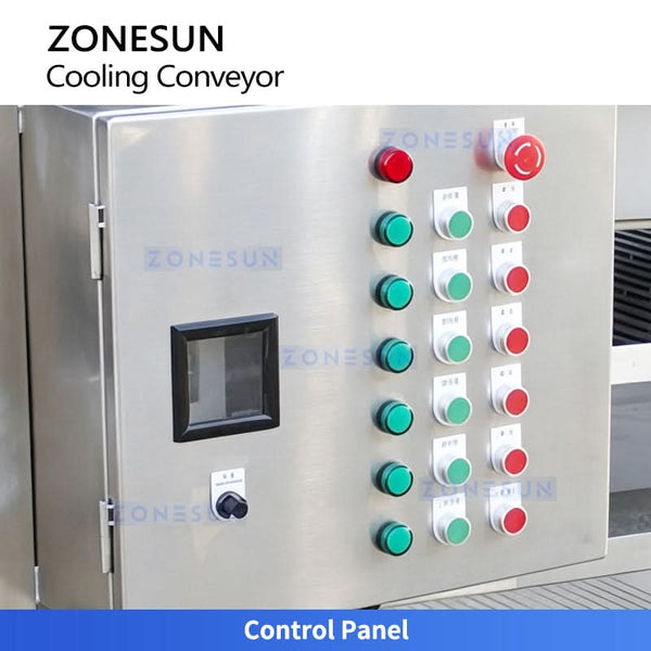 ZONESUN ZS-CT5 Industrial Air Cooling Mesh Belt Conveyor for Food Processing