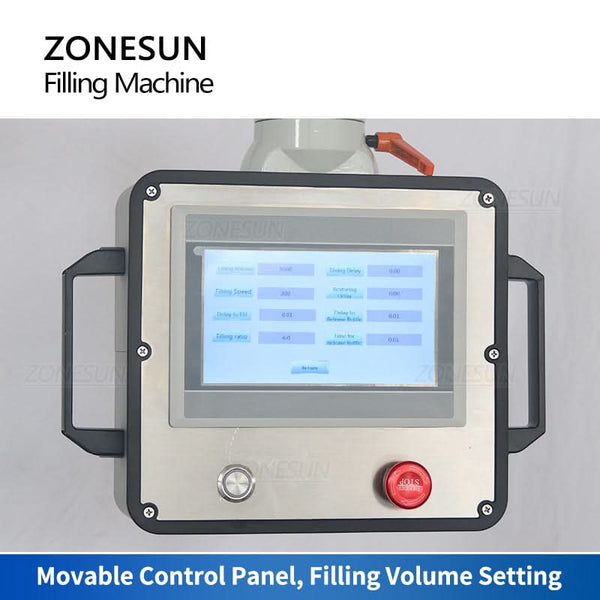 ZONESUN ZS-VTRP1A 50-1500ml Servo Motor Rotor Pump Paste Viscous Liquid Filling Machine（SPECIAL OFFER）
