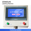 ZONESUN ZS-TB822X Automatic 4-Side and Top Label Labeling Machine for Square Bottles Multi-side Label Applicator