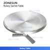 ZONESUN ZS-LP1200L Stainless Steel Rotary Turntable Accumulation Table for Pouch