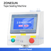 ZONESUN ZS-202F Round Box Top Edge Sealing Machine Wrap-around Taping & Labeling Machine