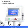 ZONESUN ZS-GY1C Pneumatic Automatic Paste Filling Machine With Conveyor