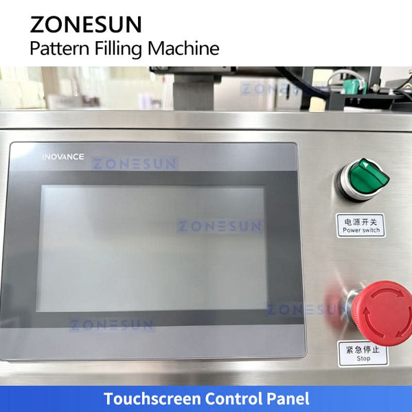 ZONESUN ZS-PGF5 Automatic Dual-Head Piston Swirl Filling Machine for Capsule Cream Pearl Bead Gel