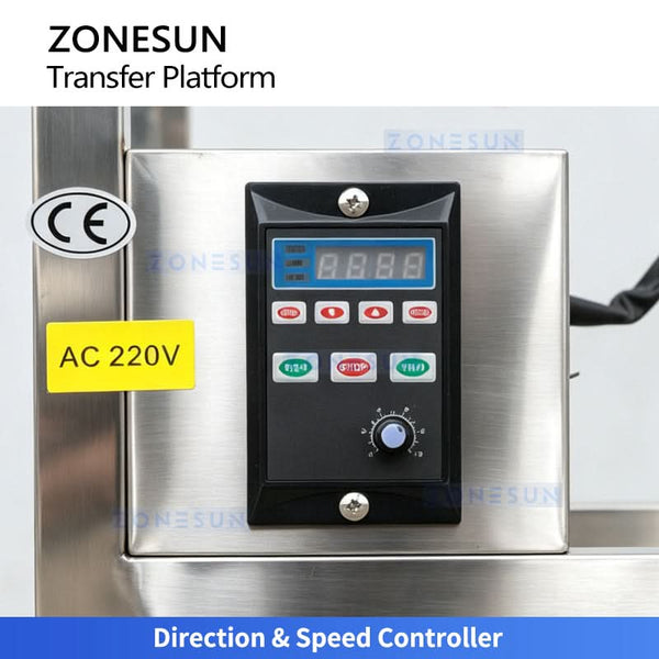 ZONESUN ZS-LP10 Right Angle Transfer Corner Turning Conveyor Bottle Direction Changer For Production Line