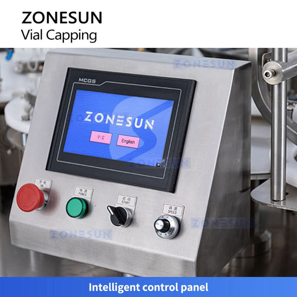 ZONESUN ZS-YG300 High-Speed Vial Capping Machine Glass Vial Crimper