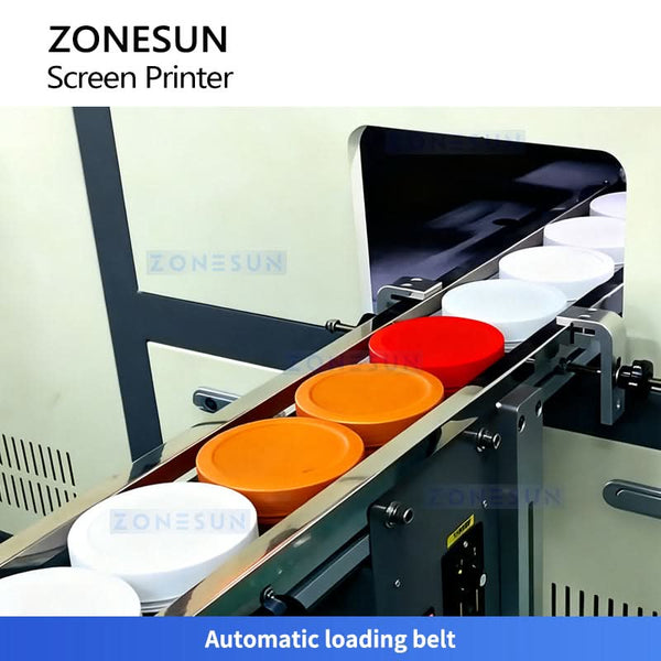 ZONESUN ZS-SWP3 Automatic Bottle and Jar Screen Printing Machine for Logos & Designs