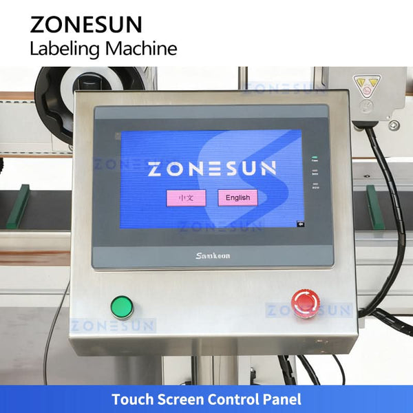 ZONESUN ZS-TB833F Automatic 4 Corner Tamper Evident Labeling Machine Cosmetic Box Security Labeler
