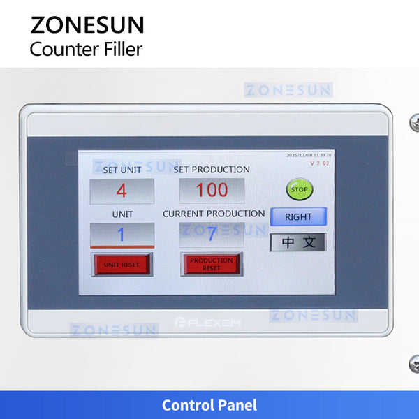 ZONESUN ZS-SL2 Automatic Double-Track Tablet Capsule Counting and Filling Machine