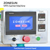 ZONESUN ZS-FP220E Automatic Servo Gear Pump Paste Filling and Sealing Machine for VFFS Sachet Packing
