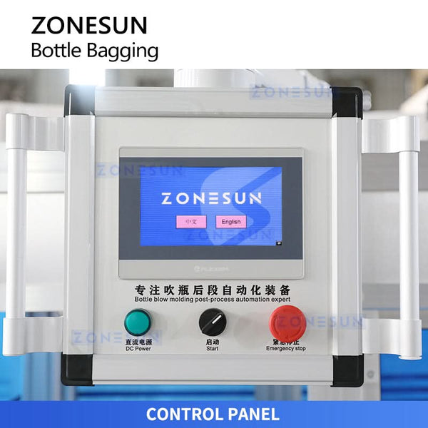 Zonesun ZS-SPL20 Automatic Plastic Bottle Bagging Machine Bottle Bagger