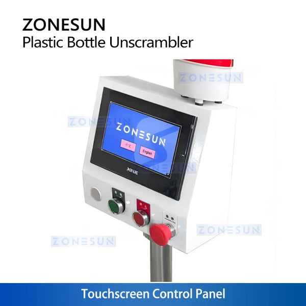 ZONESUN ZS-LP250S Robotic Bottle Unscrambler with Fiber-Optic Detection Robot Pick and Place System for Plastic Bottles