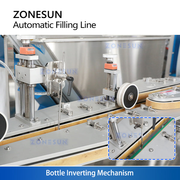 ZONESUN ZS-FAL180V16 Automatic Spray Bottle Filling Capping Machine Line | Industrial Filler