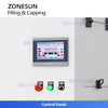 ZONESUN ZS-FAL180V4 Automatic Corrosive Liquid Filling Angle Neck Bottles Capping Machine Detergent Packaging Line