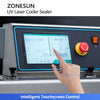 ZONESUN ZS-FR100LC Continuous Band Sealer with Laser Marking Machine for Mylar & Plastic Bags