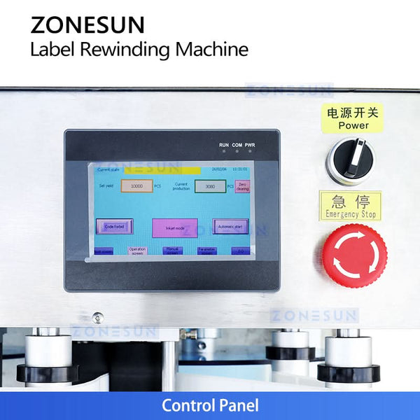 Zonesun ZS-RW2 Roll to Roll Label Rewinding Machine