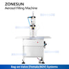 ZONESUN ZS-QW500 Semi-Automatic Aerosol Filling Machine for Male or Female Valves