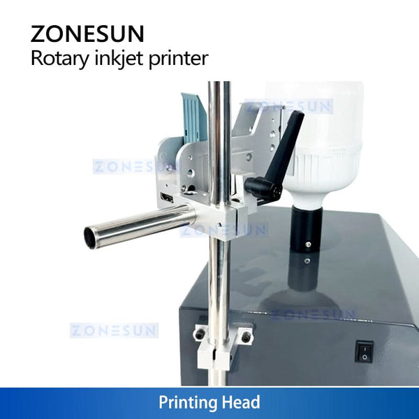 ZONESUN ZS-RIP1 Rotating Round Object Inkjet Printing Machine Bottle Tube Coding System